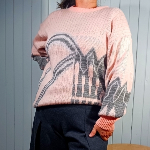 𝅺VINTAGE knit pastel sweater - Picture 1 of 7